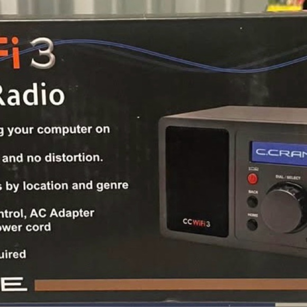 C. Crane CC WiFi 3 Internet Radio with Skytune, Bluetooth Receiver, Clock